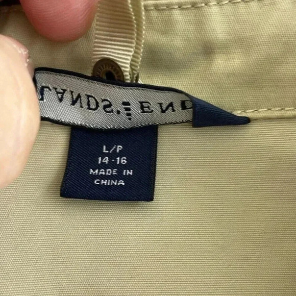 Lands End Jacket Womens L Beige 4094 - Picture 3 of 8